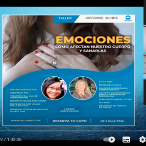 Taller Emociones como lidiar con nuestras emociones y sanarlas